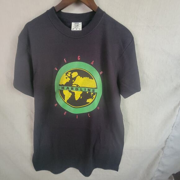 Vegan reich   band   t shirt size  Medium black - Picture 1 of 2
